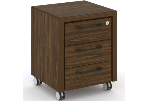 Тумба мобильная (3 ящика), цвет орех