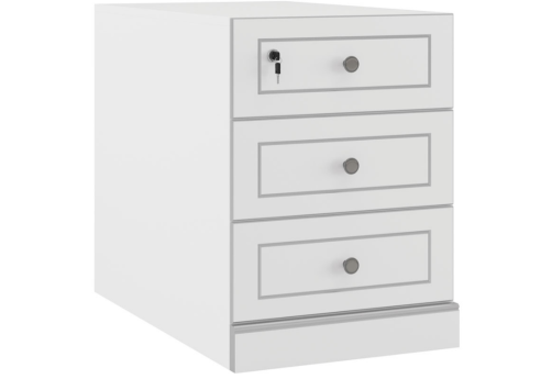 Тумба приставная правая, цвет белый