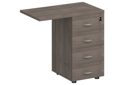 Тумба приставная Прайм, цвет шамони темный