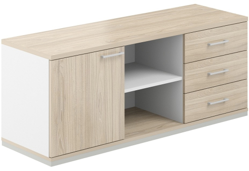 Тумба сервисная Фламинго, цвет белый + акация