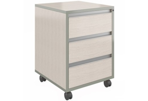 Тумба выкатная с замком, цвет сосна карелия