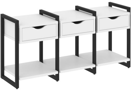 Тумба наборная вариант 4 Европа, цвет белый бриллиант + черный