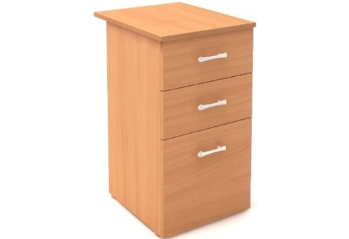 Тумба приставная (3 ящика) КР-КМ36, цвет бук