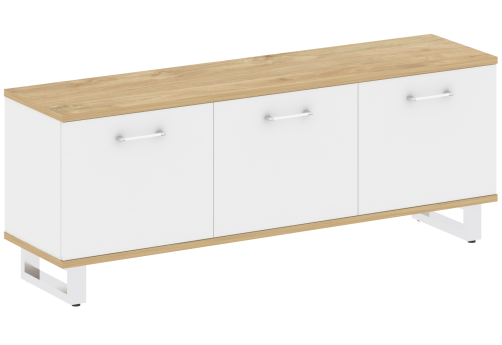 Греденция большая, цвет тиквуд светлый + белый