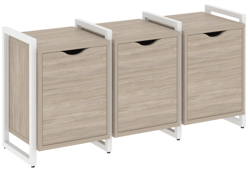 Тумба наборная вариант 5 Европа, цвет дуб аттик + белый