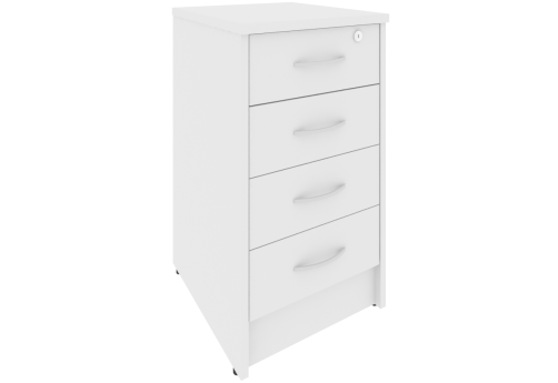 Тумба приставная, цвет белый