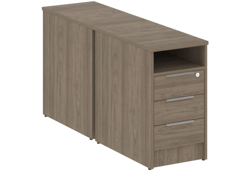 Тумба приставная/опорная двойная, цвет вяз