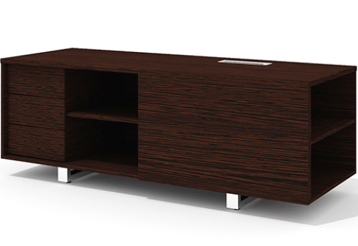 Тумба опорная левая Некста Директ, цвет венге + хром