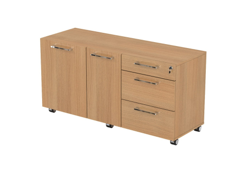 Тумба сервисная мобильная с ящиками Кенвуд Конференц, цвет романо