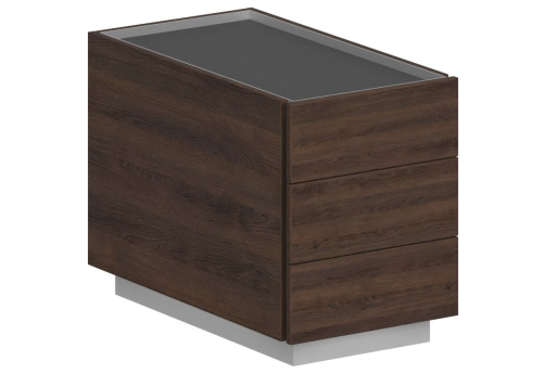 Тумба опорная 1, цвет дуб темный