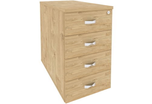 Тумба приставная/опорная, цвет тиквуд светлый