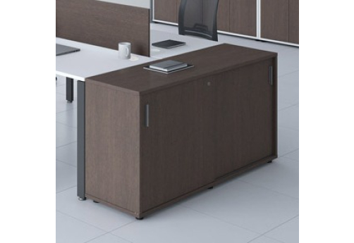 Тумба с раздвижными фасадами Амарант, цвет дуб темный