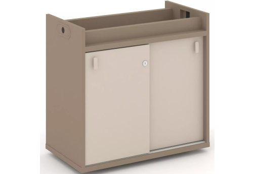 Тумба опорная (купе), цвет латте + капучино