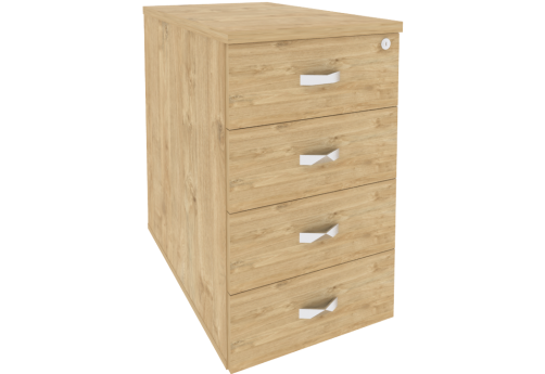 Тумба приставная/опорная, цвет тиквуд светлый