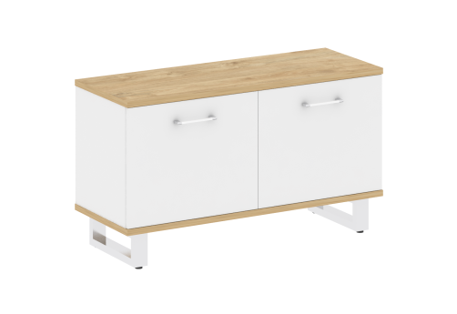 Греденция малая, цвет тиквуд светлый + белый