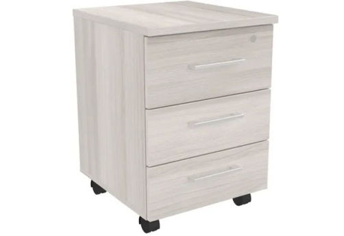 Тумба подкатная 3 ящика, цвет светлый дуб