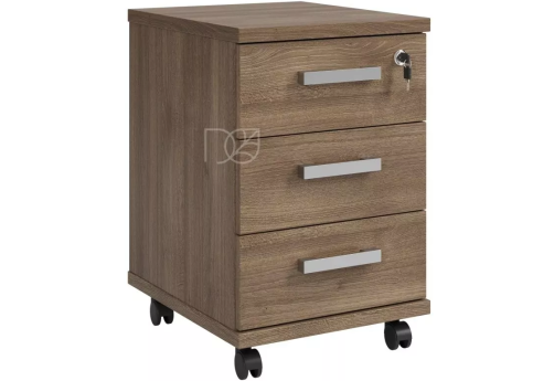 Тумба мобильная с замком, цвет шамони темный