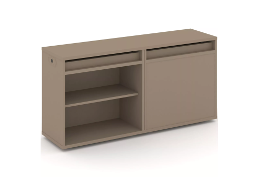 Тумба двойная с топом (набор №5, вариант 1), цвет латте + капучино