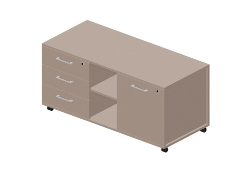 Тумба сервисная усиленная левая Киви, цвет тортора