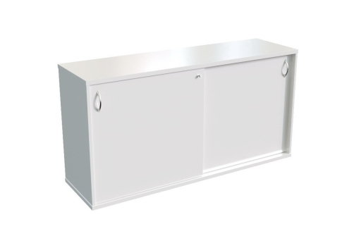 Тумба стационарная (двери купе), цвет белый