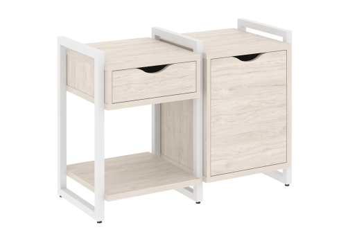Тумба наборная вариант 3 Европа, цвет денвер светлый + белый