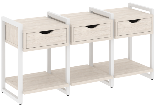 Тумба наборная вариант 4 Европа, цвет денвер светлый + белый