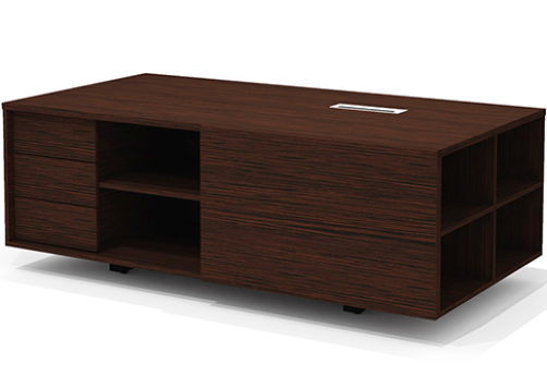 Тумба опорная левая Некста Директ, цвет венге + черный