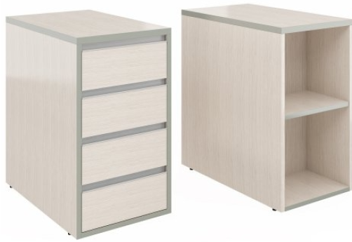 Тумба приставная (с полками), цвет сосна карелия