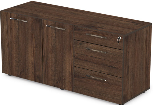 Тумба сервисная с ящиками Кенвуд Конференц, цвет брауни