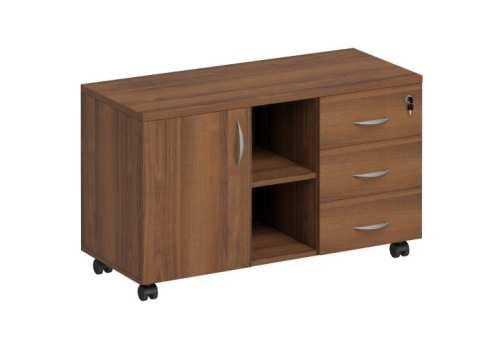 Тумба сервисная с ящиками Прайм, цвет орех