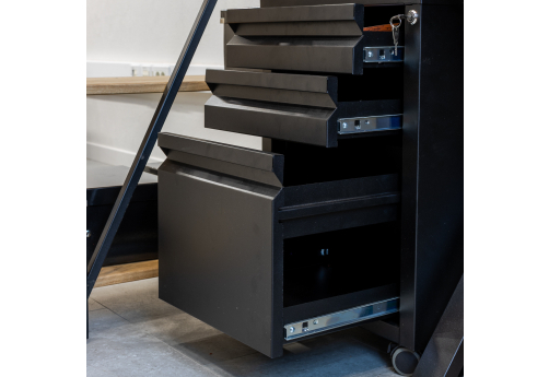 Тумба мобильная Урбан, цвет черный