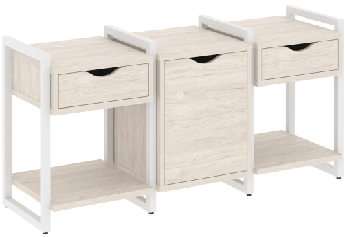 Тумба наборная вариант 6 Европа, цвет денвер светлый + белый