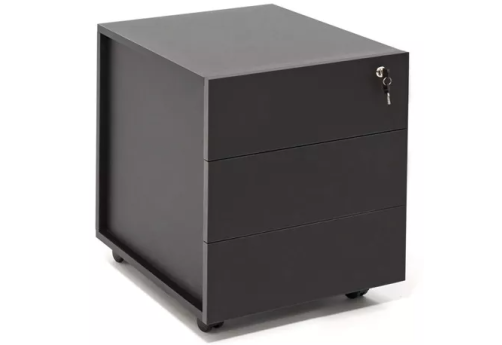 Тумба подкатная, цвет черный