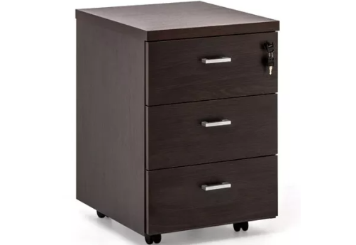 Тумба подкатная, цвет венге