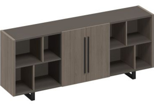 Греденция Британия, цвет дуб + серый