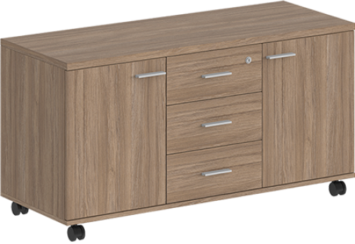 Тумба сервисная (на колесах) Камелот, цвет темный дуб