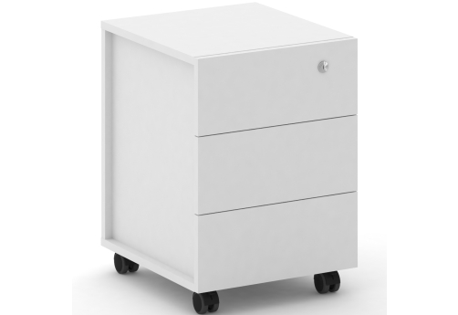 Тумба мобильная Милтон, цвет белый бриллиант