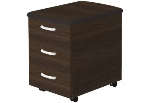 Тумба мобильная, цвет темный мокко + черный