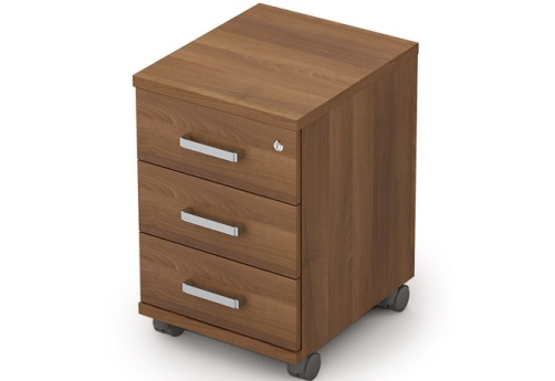 Тумба выкатная усиленная с замком Деко, цвет шамони темный