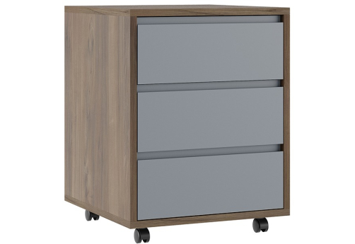 Тумба подкатная Модесто, цвет дуб капучино + серый