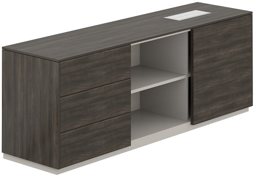 Тумба опорная левая Дания, цвет брэнсон трюфель