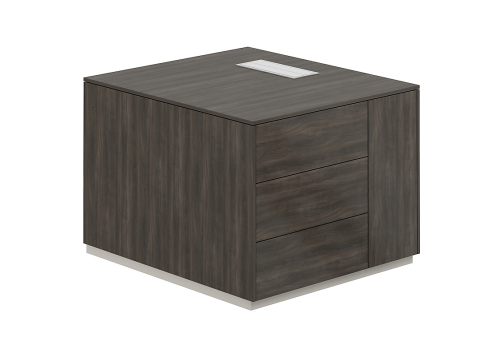 Тумба опорная правая Дания, цвет брэнсон трюфель