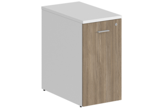 Тумба-органайзер Индиго Вуд, цвет дуб модена + белый