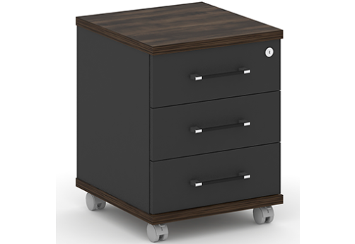 Тумба мобильная Брауни, цвет дуб мали + антрацит