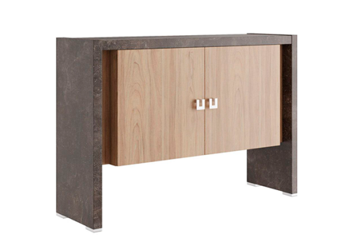 Креденция высокая Челси, цвет вяз + бетон темный