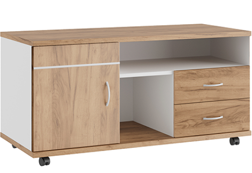 Приставка подкатная Эрника, цвет дуб крафт + белый