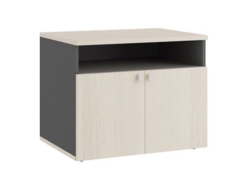 Тумба под оргтехнику Эрника, цвет дуб шамони светлый + антрацит