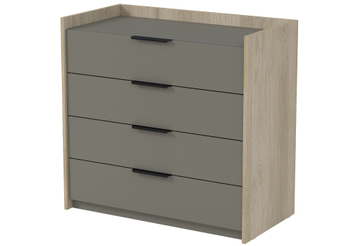 Тумба 4 ящика (метабокс) Венди, цвет светлый дуб + терра