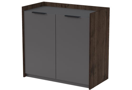 Тумба распашная Венди, цвет брауни + графит