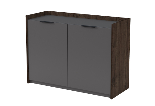 Тумба распашная Венди, цвет брауни + графит